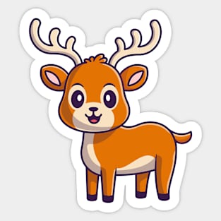 Christmas Gift Design, Christmas Clothing, Christmas Artwork, Christmas Deer Sticker